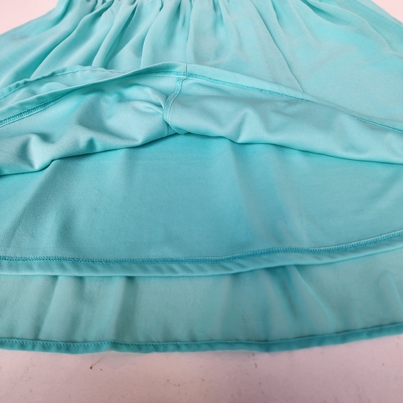 Xhilaration Sundress Cap Sleeve Mint Green Zip Open Back Stretch Waist Sz L - Picture 12 of 14